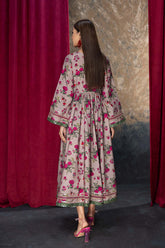 2-Pc Printed Printed Frock With Cigratte Trouser CMA23-03